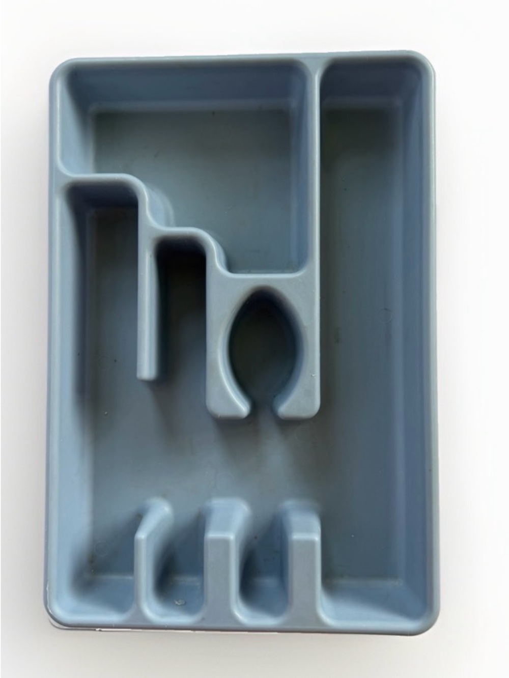 Vintage Rubbermaid Blue Silverware Drawer Organizer Tray 2921 Flatware Utensil